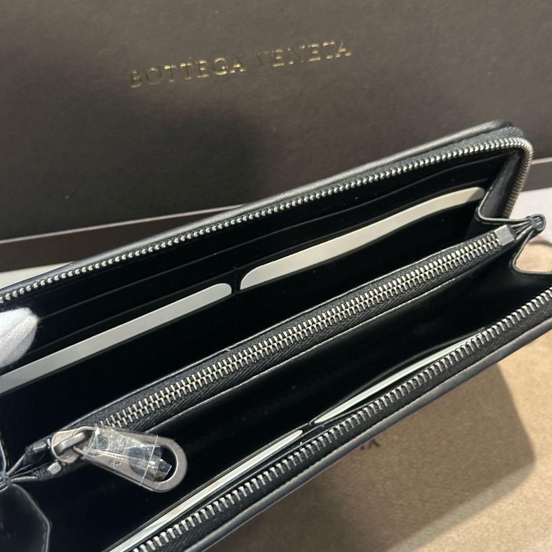 💎Han's house精品服飾💎BOTTEGA VENETA BV 編織 真皮 長夾 皮夾 義大利製-3