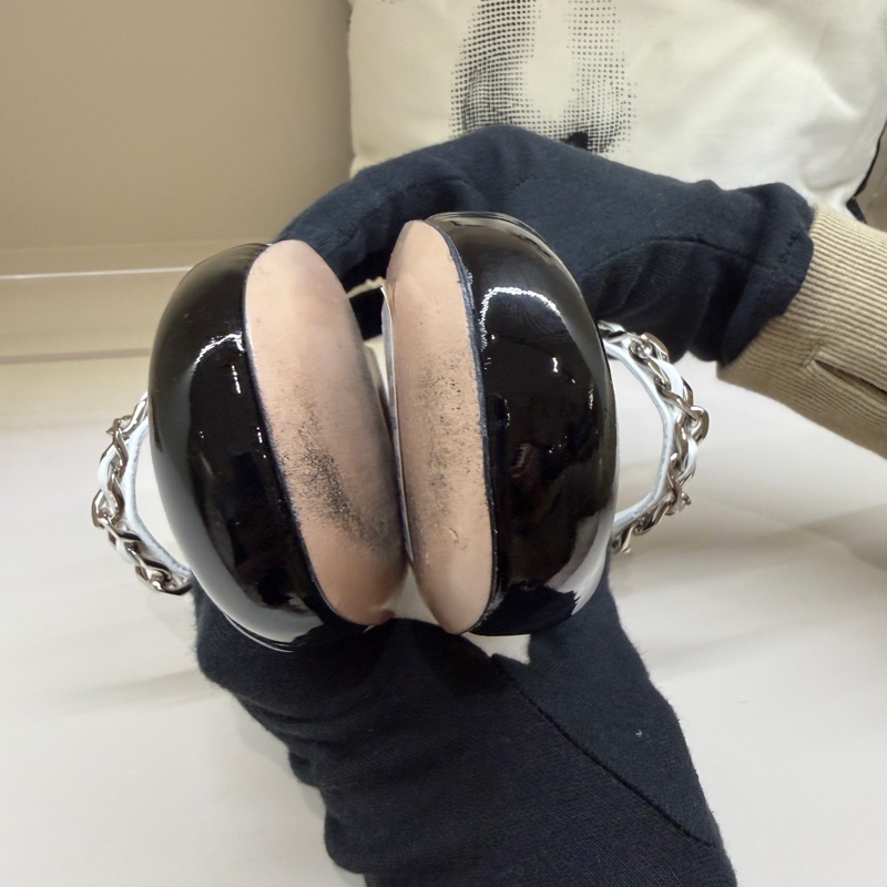 miumiu 白色黑方頭娃娃鞋 🤍盒子/37.5-8