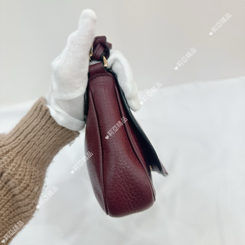 莉亞精品♡Gucci soho流蘇包 暗紫色 二手美包-6