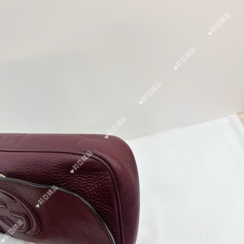 莉亞精品♡Gucci soho流蘇包 暗紫色 二手美包-10