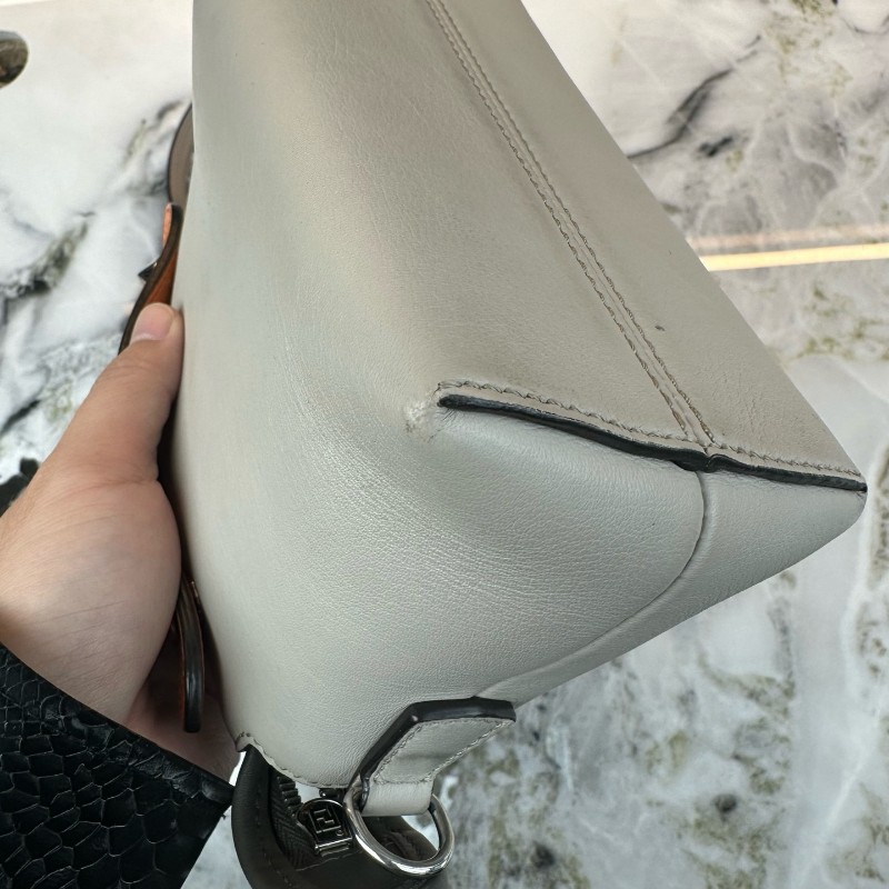 Fendi By The Way 深灰色拼色橙色手柄 mini 肩背包斜背包-10