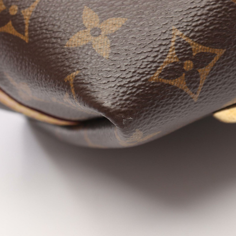 Louis Vuitton Carryall NM PM 單肩包,塗佈帆布和皮革,字母組合,女款,棕色,M46203-4
