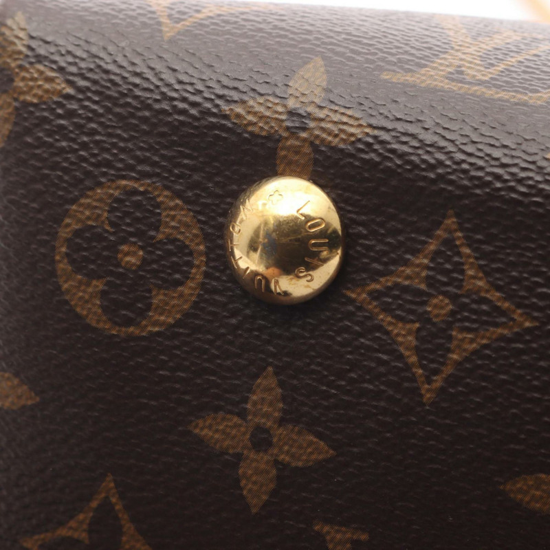 Louis Vuitton Carryall NM PM 單肩包,塗佈帆布和皮革,字母組合,女款,棕色,M46203-5
