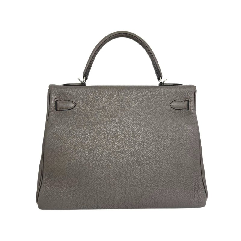[4254］ Hermès Kelly 32 (錫器灰）Togo皮 D刻-1