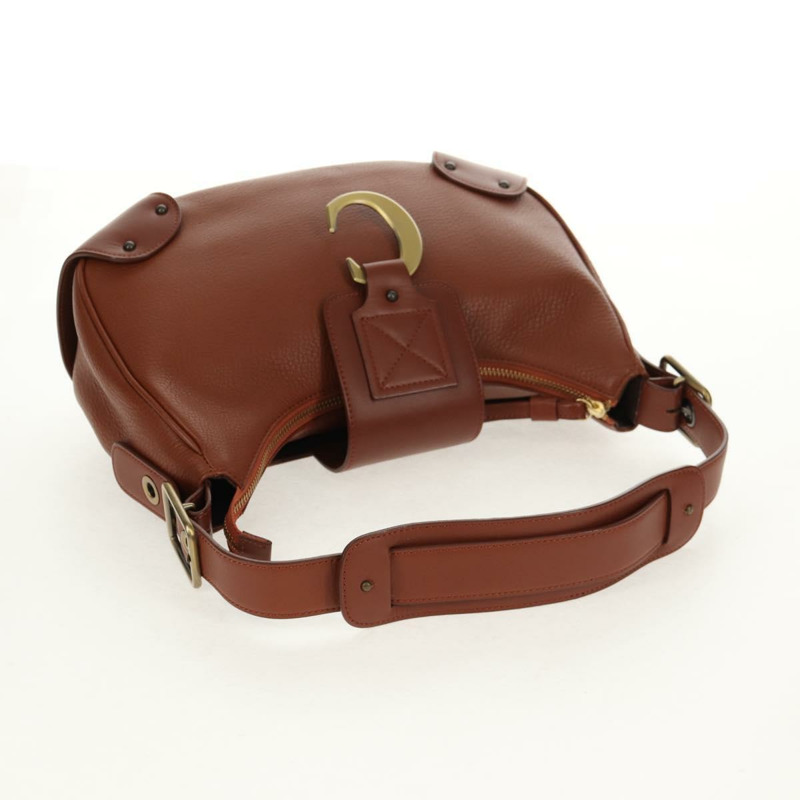 【日本直送】Chloe 肩背包 皮革 棕金色 正品 am9426V-6