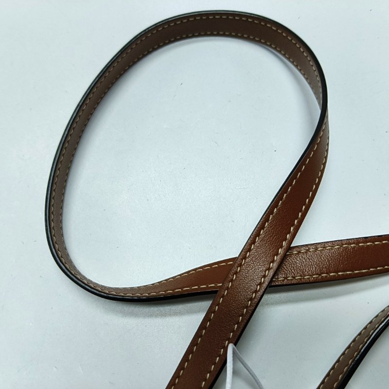 CELINE 棕色牛皮肩背包 金色五金-9