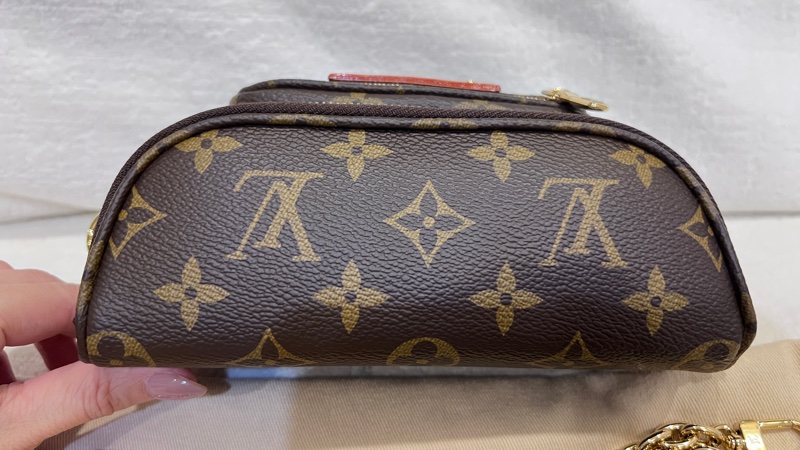 LV mini bumbag 原花 胸口包 腰包 肩背包 monogram 帆布 M82335-4