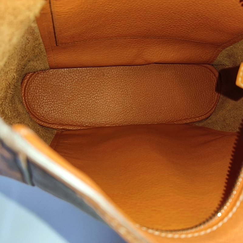 HERMES Good News 愛馬仕橙Clemence牛皮肩背包斜背包 銀色五金-6