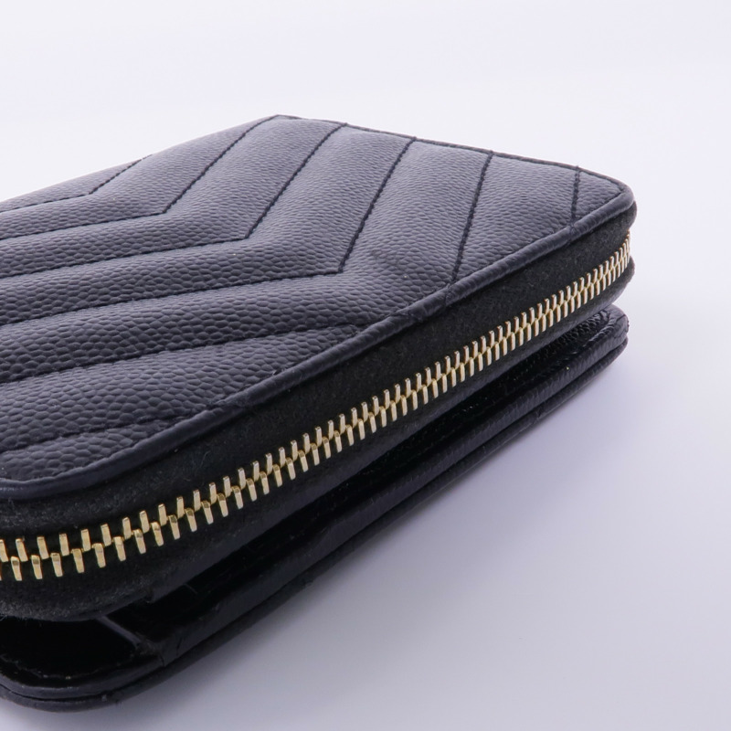 SAINT LAURENT 牛皮皮革Wallet金扣錢包-12