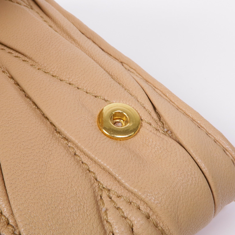 Miu Miu Nappa皮革Matelasse Long Wallet金扣長錢包-15