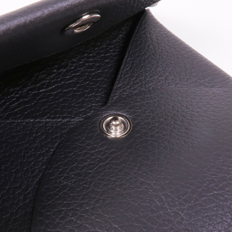 HERMES Evercolor皮革Coin Case銀扣零錢包Noir-10