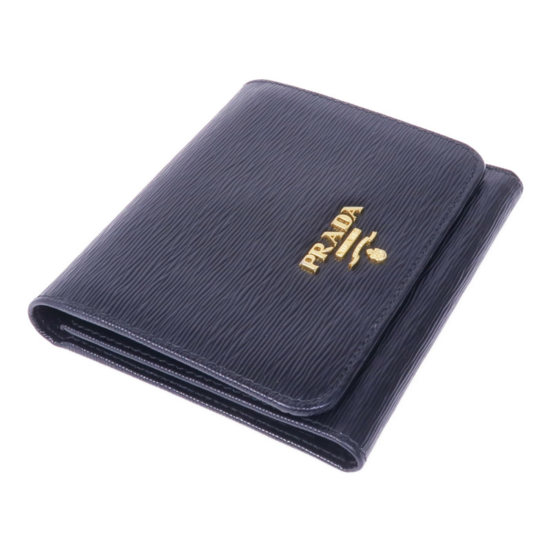 PRADA 牛皮皮革Wallet金扣錢包-3