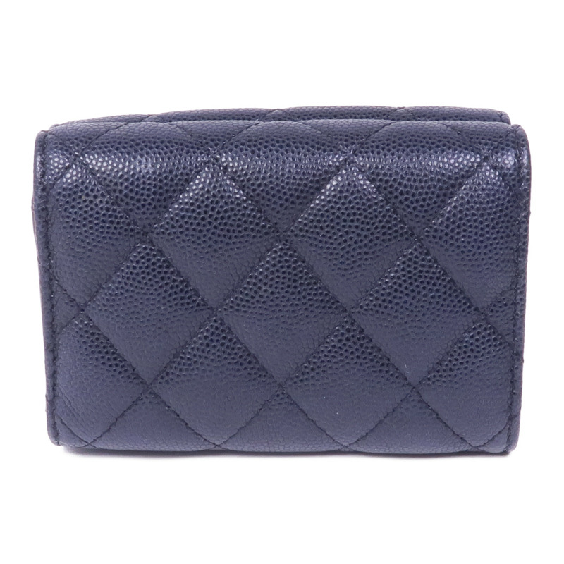 CHANEL 牛皮皮革Wallet金扣錢包-1