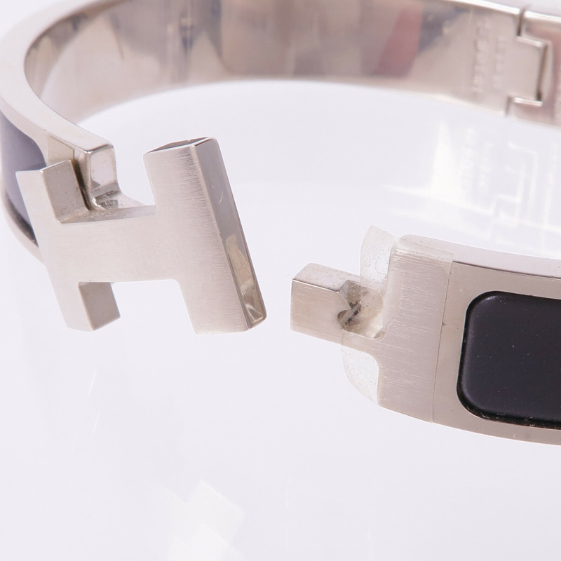 HERMES 琺瑯/金屬Clic H手鐲-5