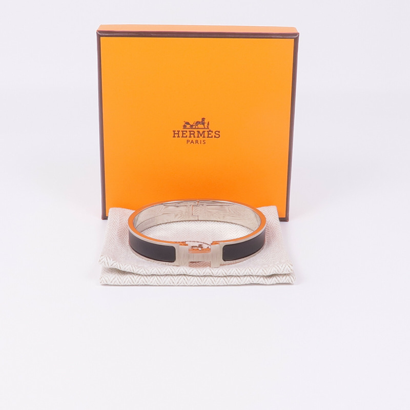 HERMES 琺瑯/金屬Clic H手鐲-8
