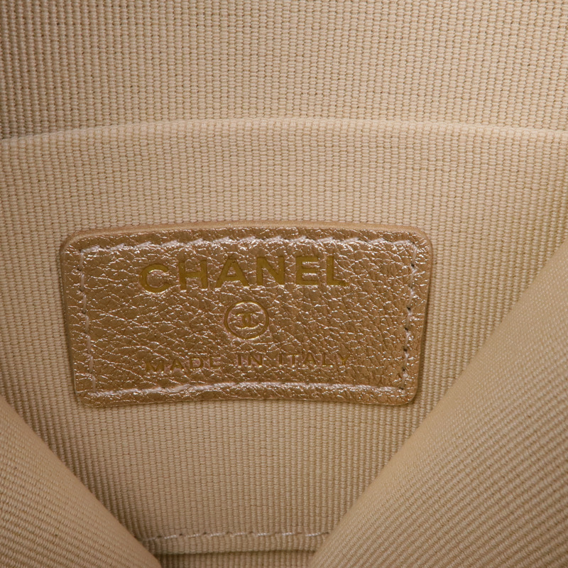 CHANEL 羊皮皮革Coin Case金扣零錢包-9