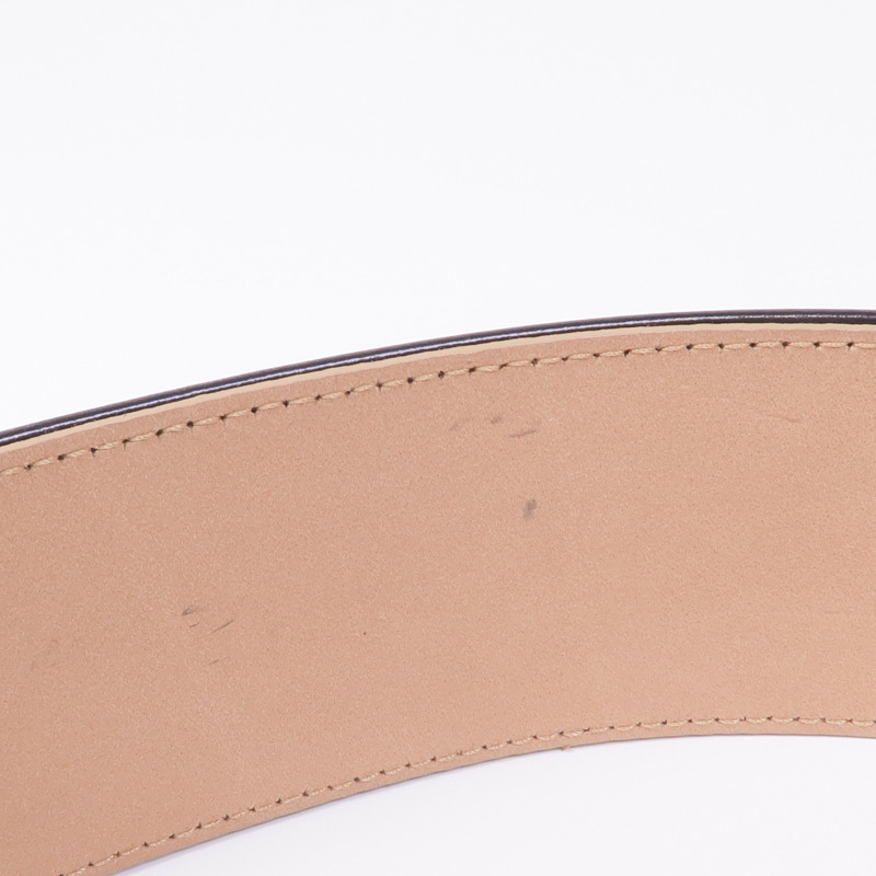 CHANEL 牛皮皮革Belt銀扣皮帶-6