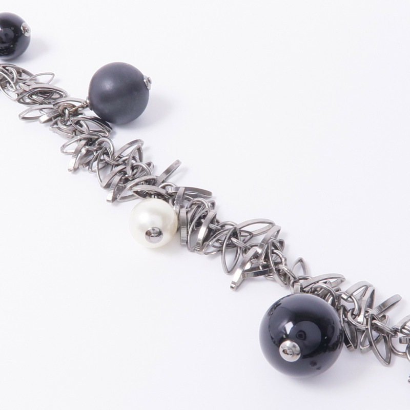 CHANEL PVC/金屬Belt銀扣皮帶-9