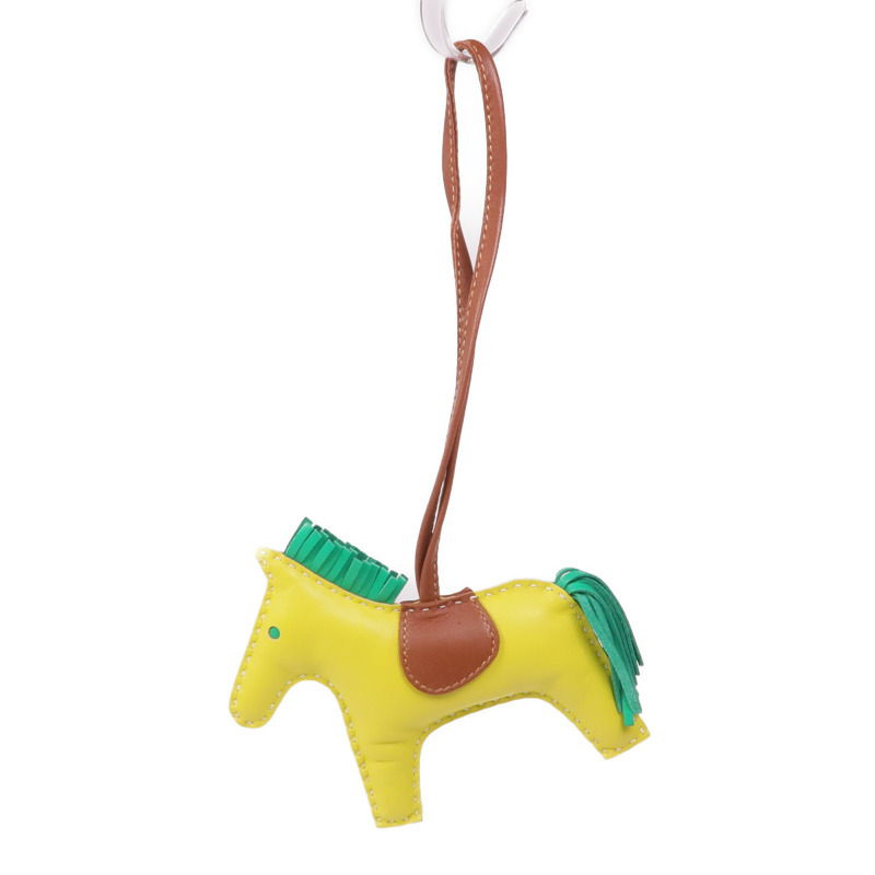 HERMES Milo皮革Rodeo MM Charm掛飾-5