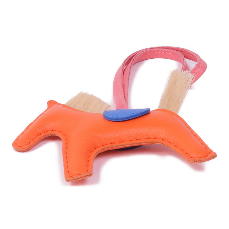 HERMES Milo皮革/馬鬃毛Rodeo PM Charm掛飾-2