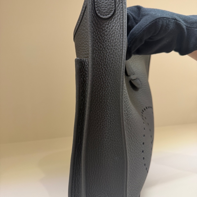 Hermes ,evelyne29 盒子/防塵袋/W刻/緞帶/銅黑色-4