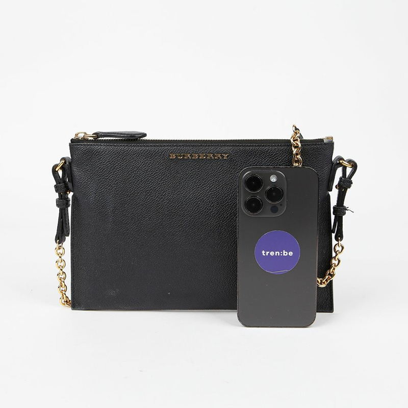 BURBERRY 金屬標誌單肩斜背包 4033055-8