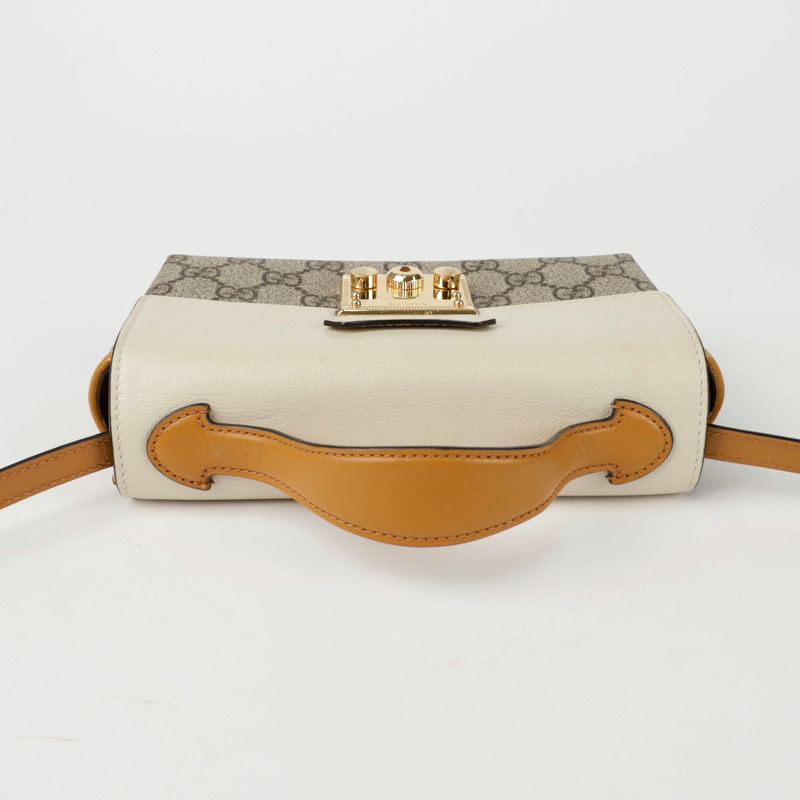 GUCCI 掛鎖迷你頂部提把托特單肩包 652683-4