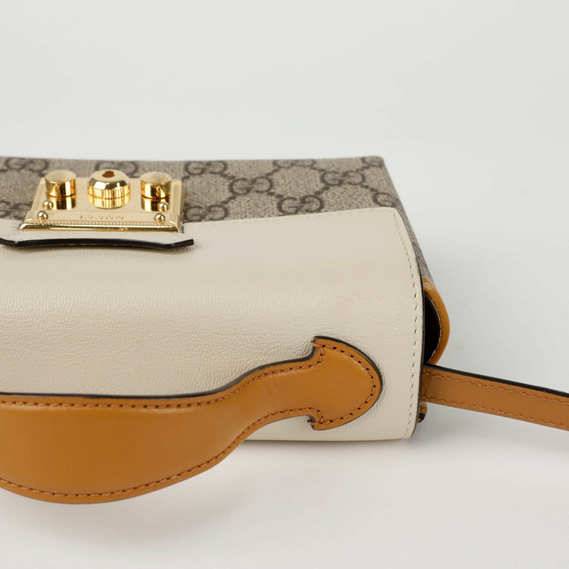 GUCCI 掛鎖迷你頂部提把托特單肩包 652683-5