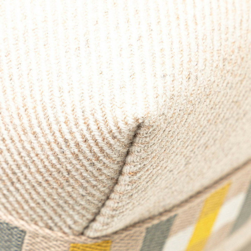 Hermès Bride à Black au Carré GM 手提包 米色黃色 Toile V 字形女士 HERMES-4