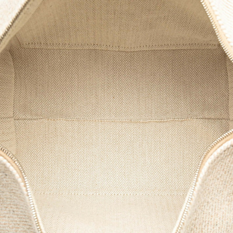 Hermès Bride à Black au Carré GM 手提包 米色黃色 Toile V 字形女士 HERMES-6