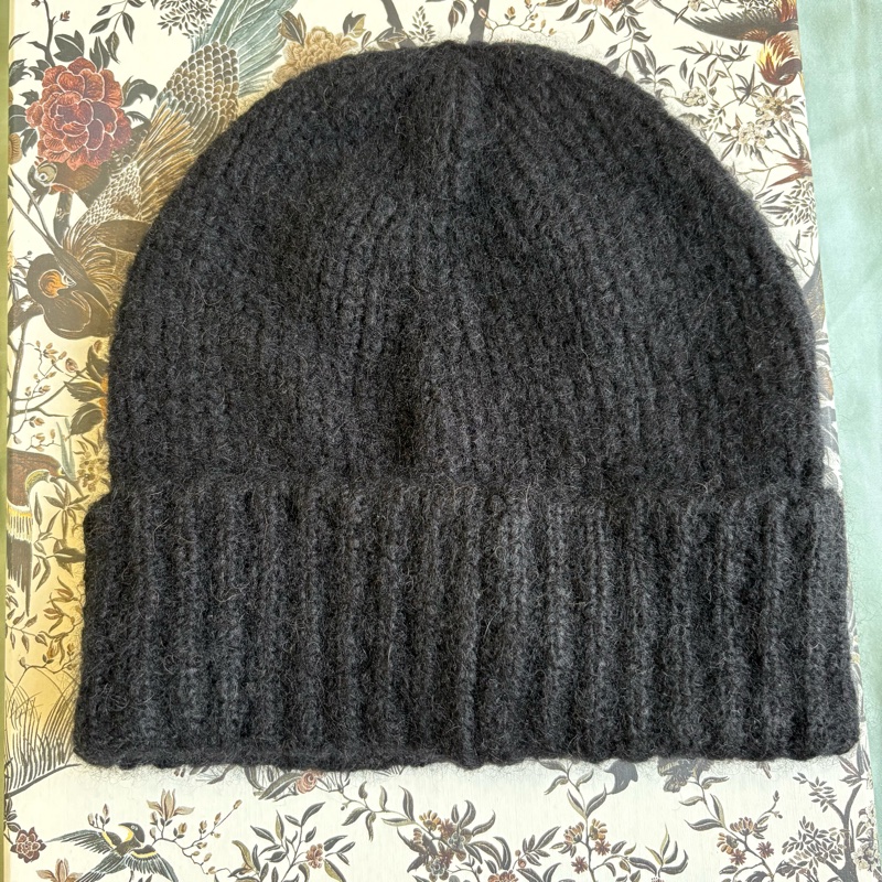 全新 黑色 Chanel logo 全羊毛 毛帽/冷帽-2