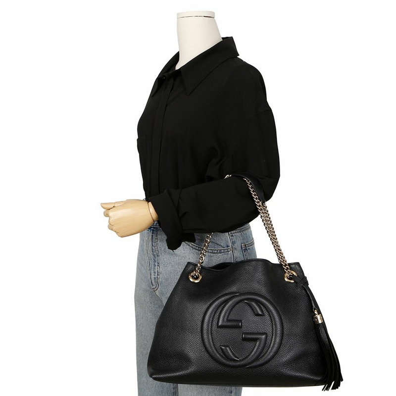 GUCCI Soho 流蘇單肩包 536196-10