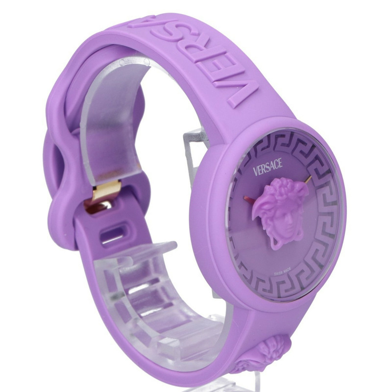 Versace C1-VE8J Medusa 石英腕錶,紫色,男士-4
