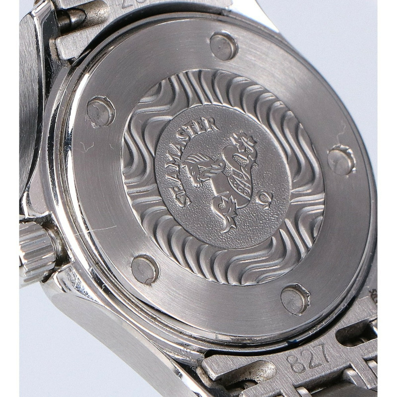 歐米茄海馬系列 120m Date 石英腕錶 銀色 女士腕錶 2581.53-5