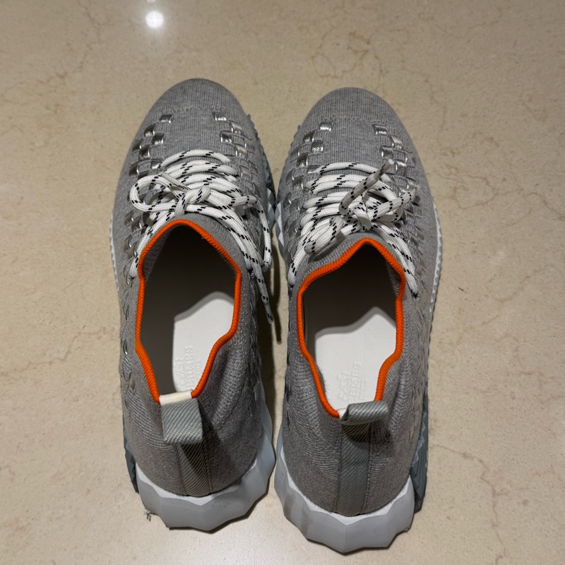 Hermes灰色針織運動鞋#38.5-1