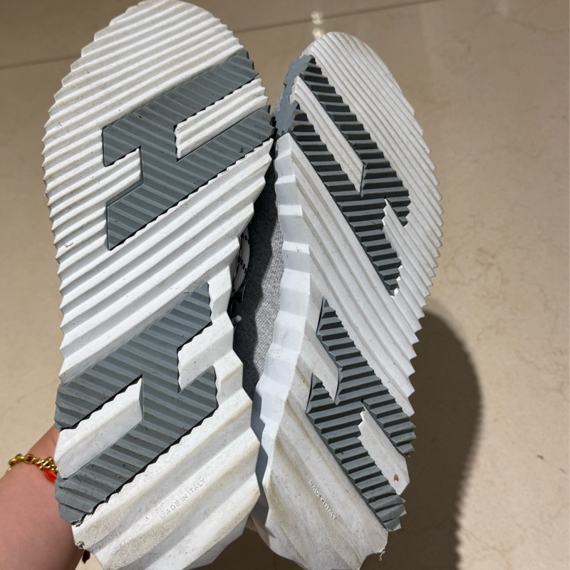 Hermes灰色針織運動鞋#38.5-4