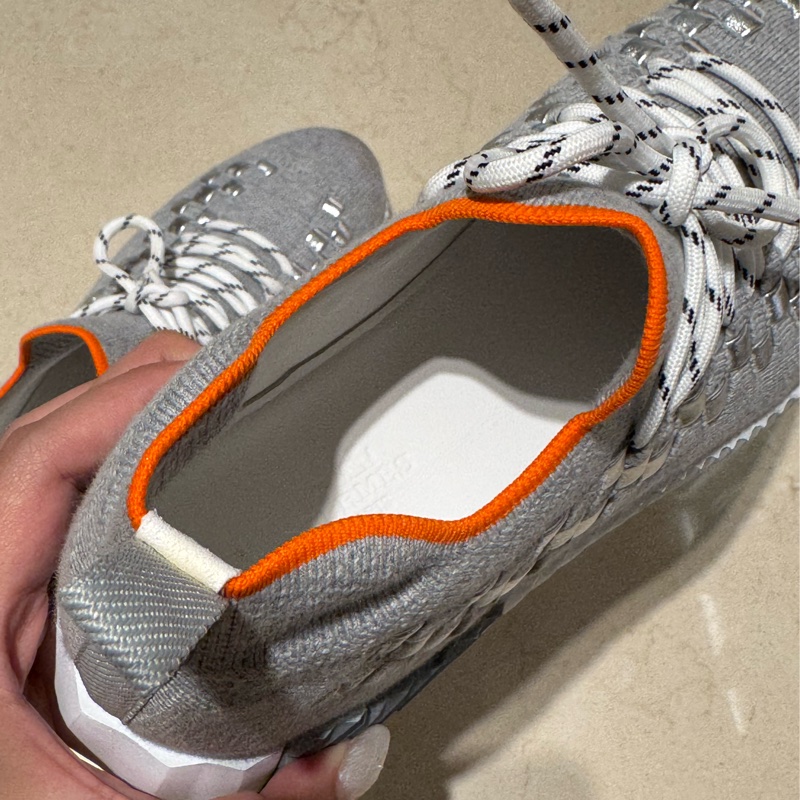 Hermes灰色針織運動鞋#38.5-26