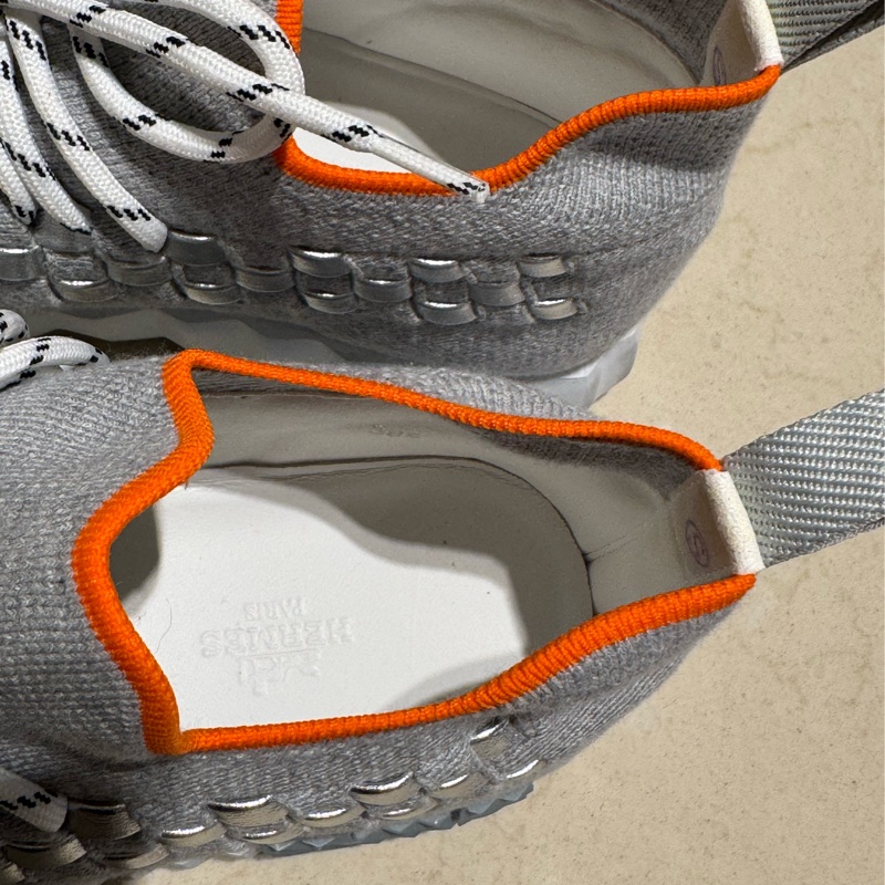 Hermes灰色針織運動鞋#38.5-43