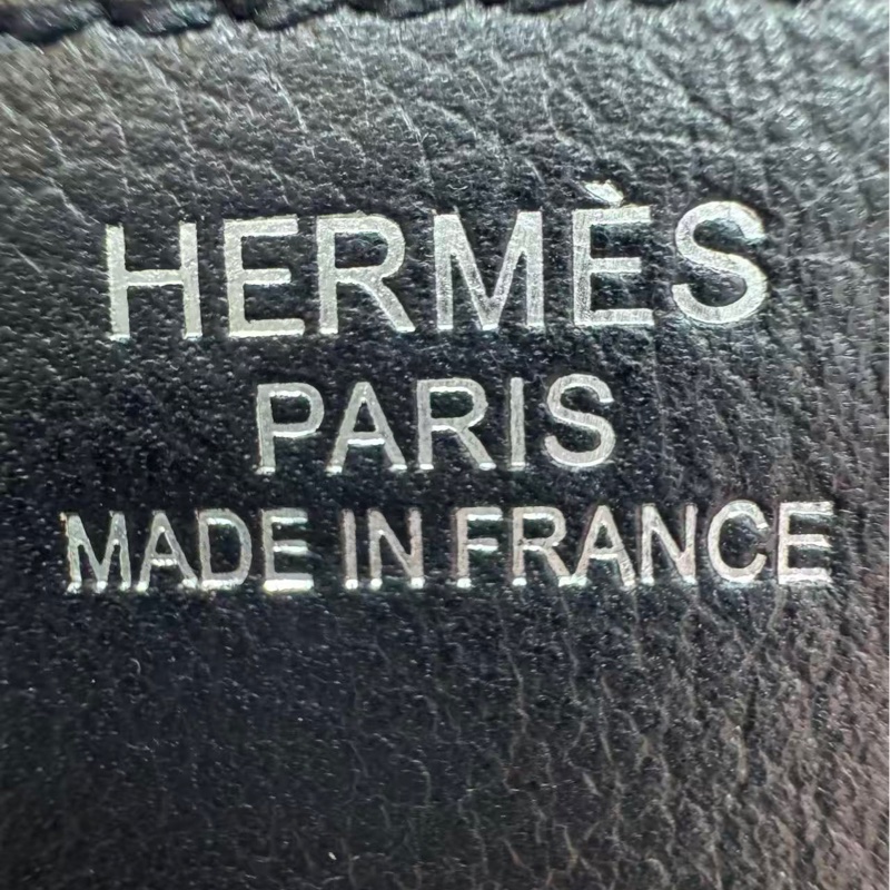 Hermès Birkin 35 Black Evergrain Leather Handbag with Silver Hardware and Fringe Stamp W-6