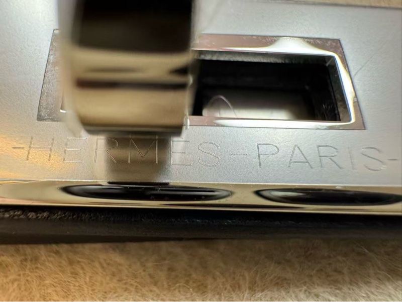 Hermès Birkin 35 Black Evergrain Leather Handbag with Silver Hardware and Fringe Stamp W-7