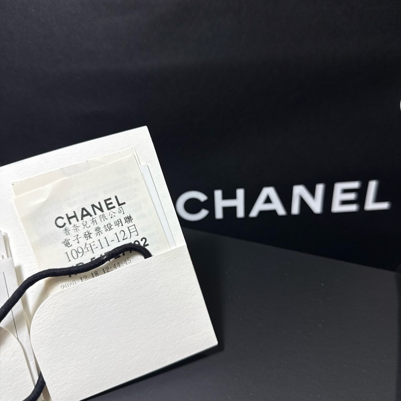 香奈兒19 深藍配金30cm 澎澎羊皮包自售-19