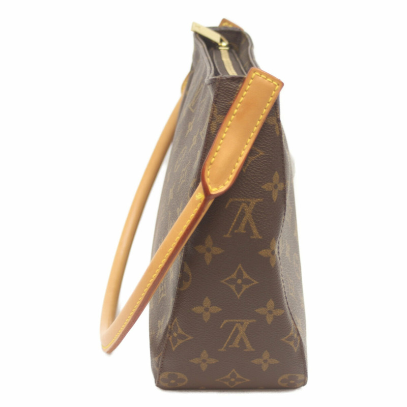 LOUIS VUITTON 2002 Monogram Looping MM 單肩包,棕色,M51146-1