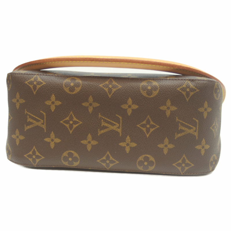 LOUIS VUITTON 2002 Monogram Looping MM 單肩包,棕色,M51146-4