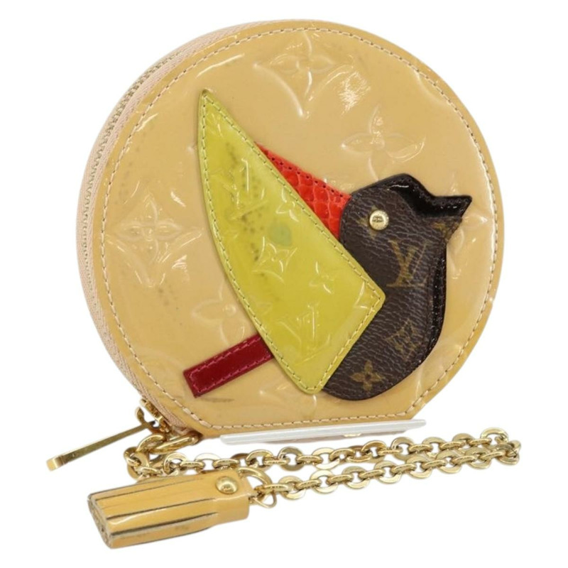 【日本直送】路易威登 Vernis Porte Monnaie Oiseaux 玫瑰花燈籠 M91388 正品 147264-0