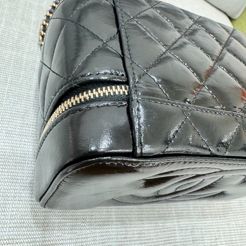 香奈兒Chanel 香奈兒 雙層雙拉鍊化妝箱 長盒子化妝盒-10