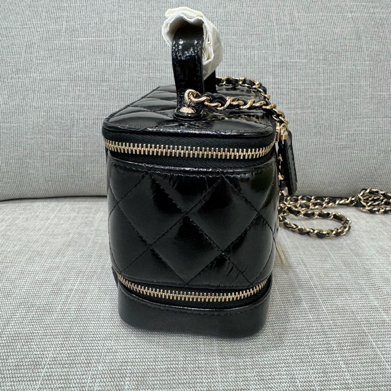 香奈兒Chanel 香奈兒 雙層雙拉鍊化妝箱 長盒子化妝盒-16