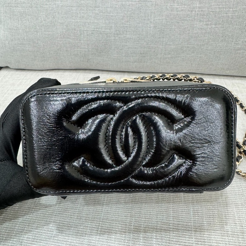 香奈兒Chanel 香奈兒 雙層雙拉鍊化妝箱 長盒子化妝盒-17