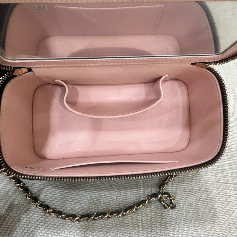 香奈兒Chanel 香奈兒 雙層雙拉鍊化妝箱 長盒子化妝盒-24