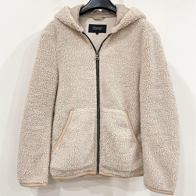 Burberry 黑標 泰迪熊毛毛連帽外套(毛不見了)-0