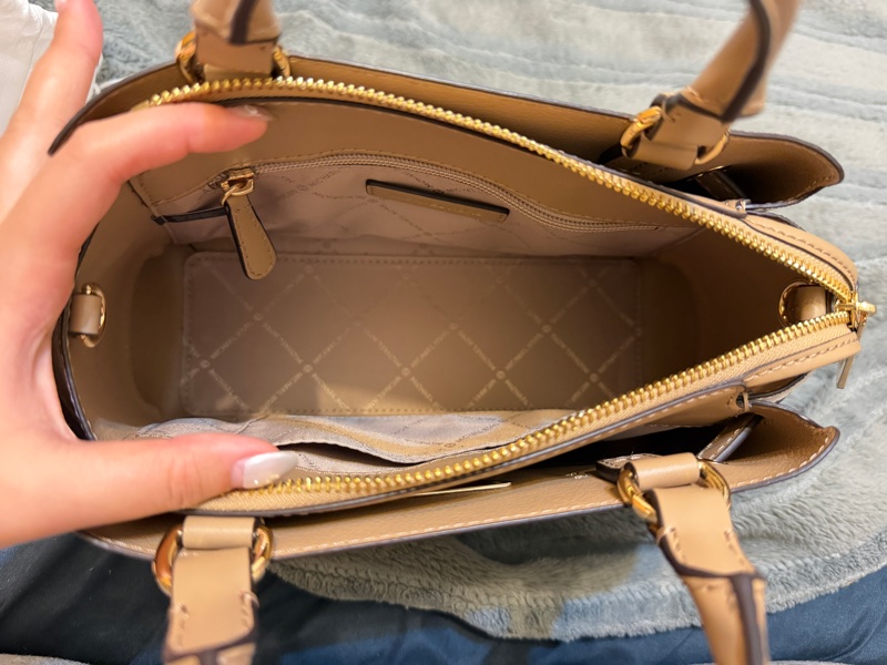 全新包包 MK REED系列 奶茶色-3